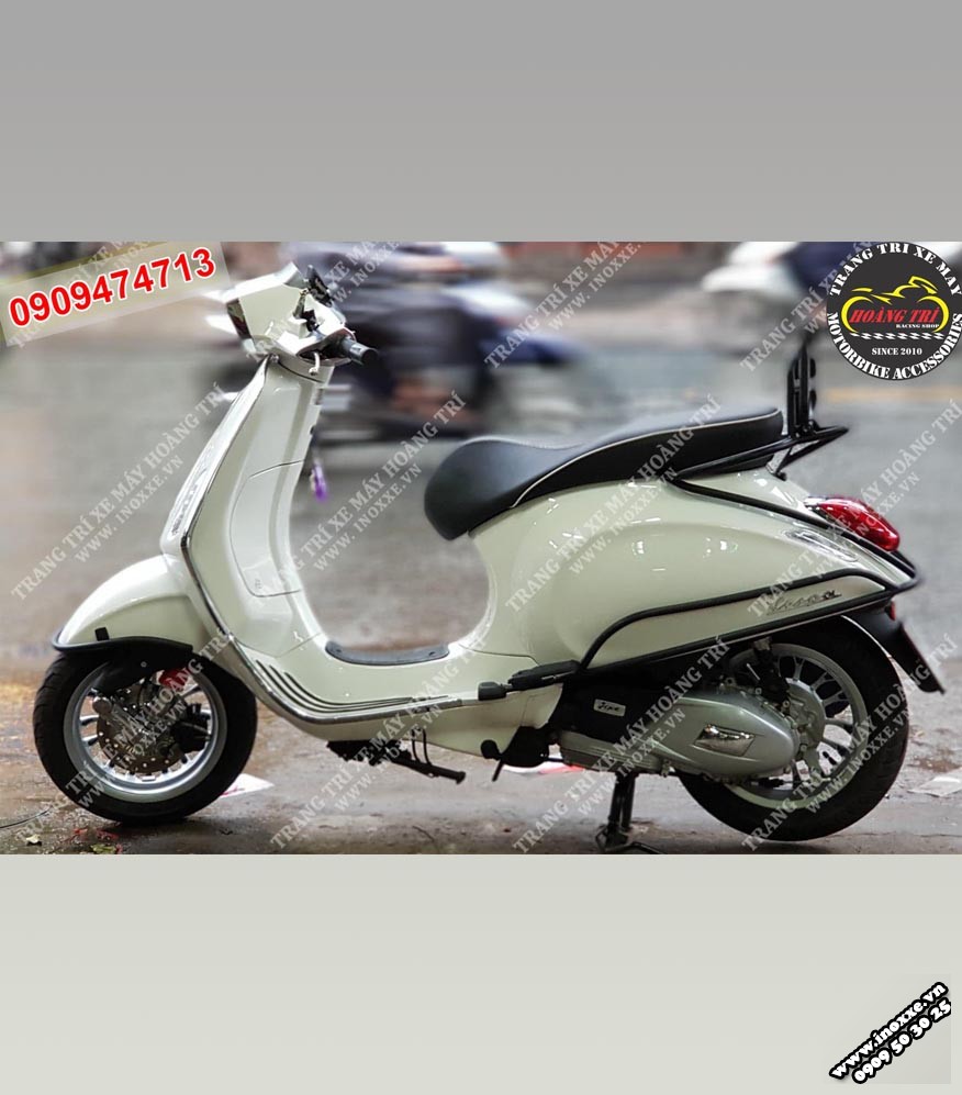 Khung bảo vệ xe Vespa Primavera Sprint sơn tĩnh điện mẫu B1